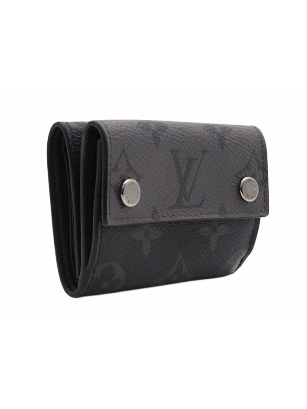 Louis Vuitton Discovery Compact Wallet Trifold Monogram Eclipse Canvas - Picture 3 of 15